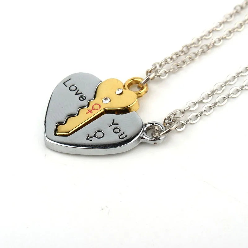 Key to My Heart Necklace Set – A Perfect Symbol of Love 2pc set