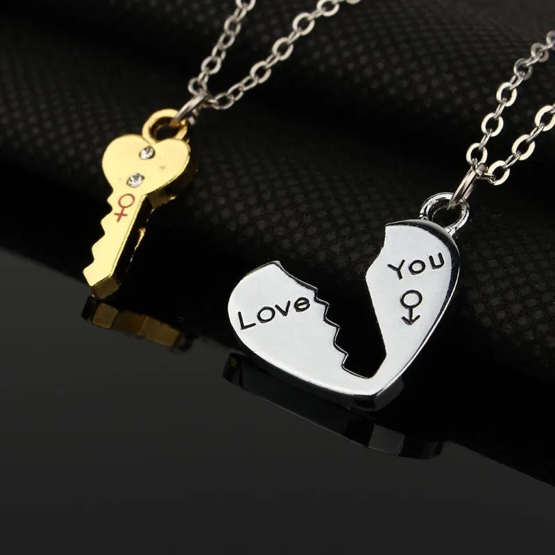 Key to My Heart Necklace Set – A Perfect Symbol of Love 2pc set