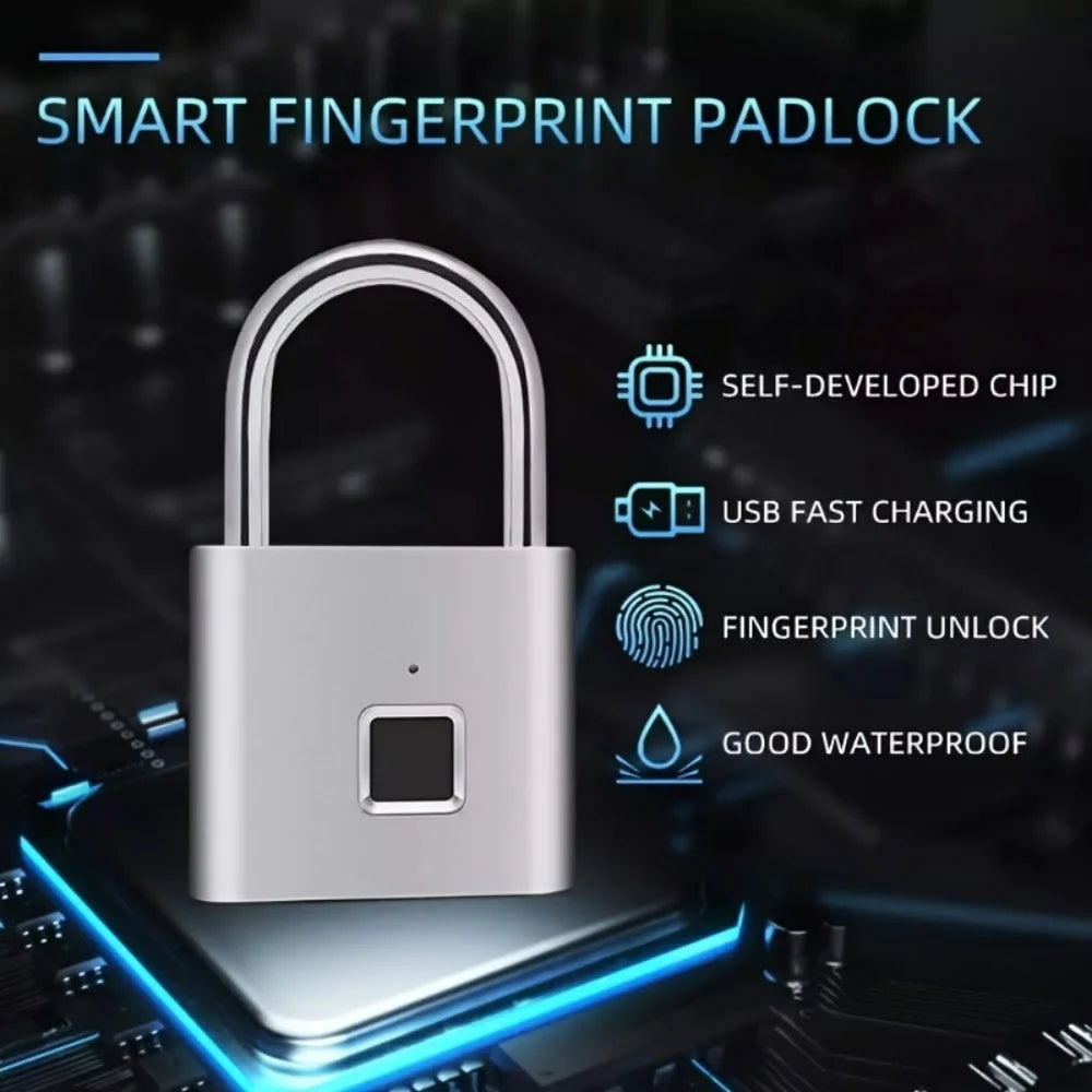 Smart Fingerprint Lock – Unlock with a Touch, No Keys, No Worries, perfect for Gym