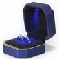 1  LED Jewelry / Ring Box Luxury Velvet . A Presentation That Shines Bright