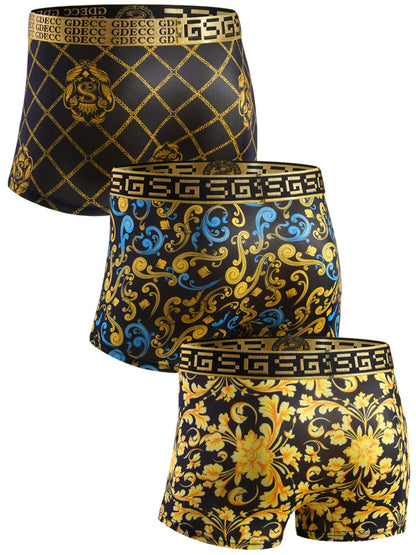 Golden Temptation – 5-Piece Luxury Boxer Set - Gift Box