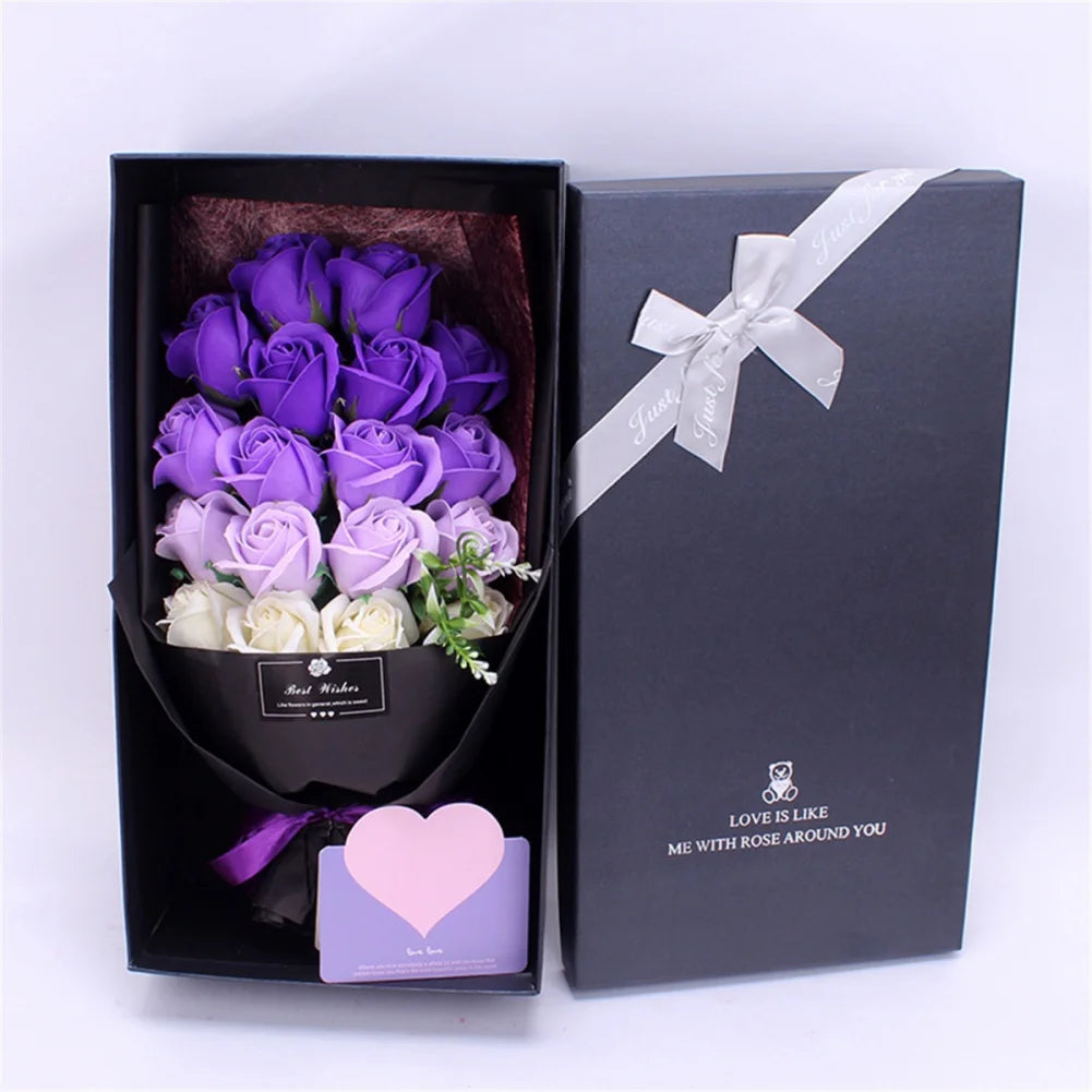 18 Eternal Soap Roses in a Luxurious Gift Box – A Heartfelt Gesture of Love