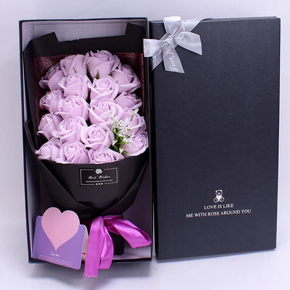 18 Eternal Soap Roses in a Luxurious Gift Box – A Heartfelt Gesture of Love