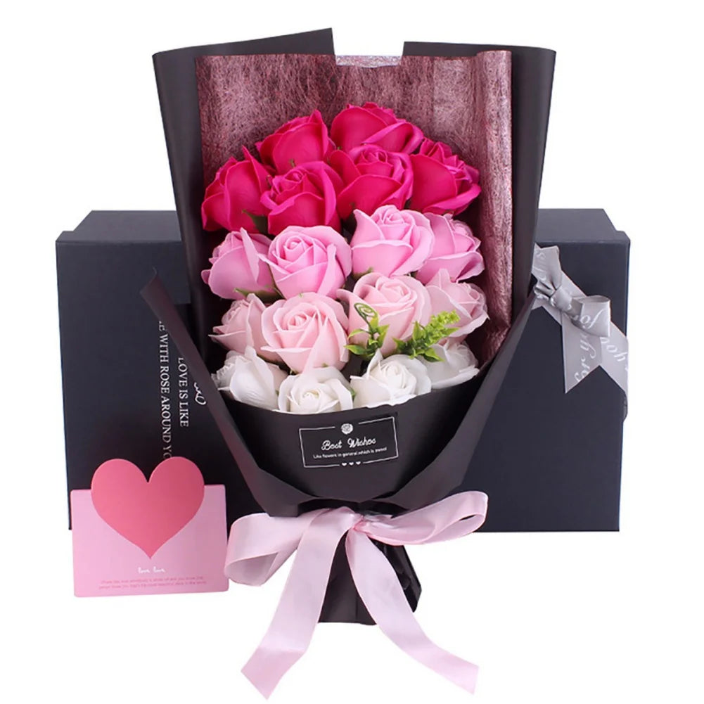 18 Eternal Soap Roses in a Luxurious Gift Box – A Heartfelt Gesture of Love