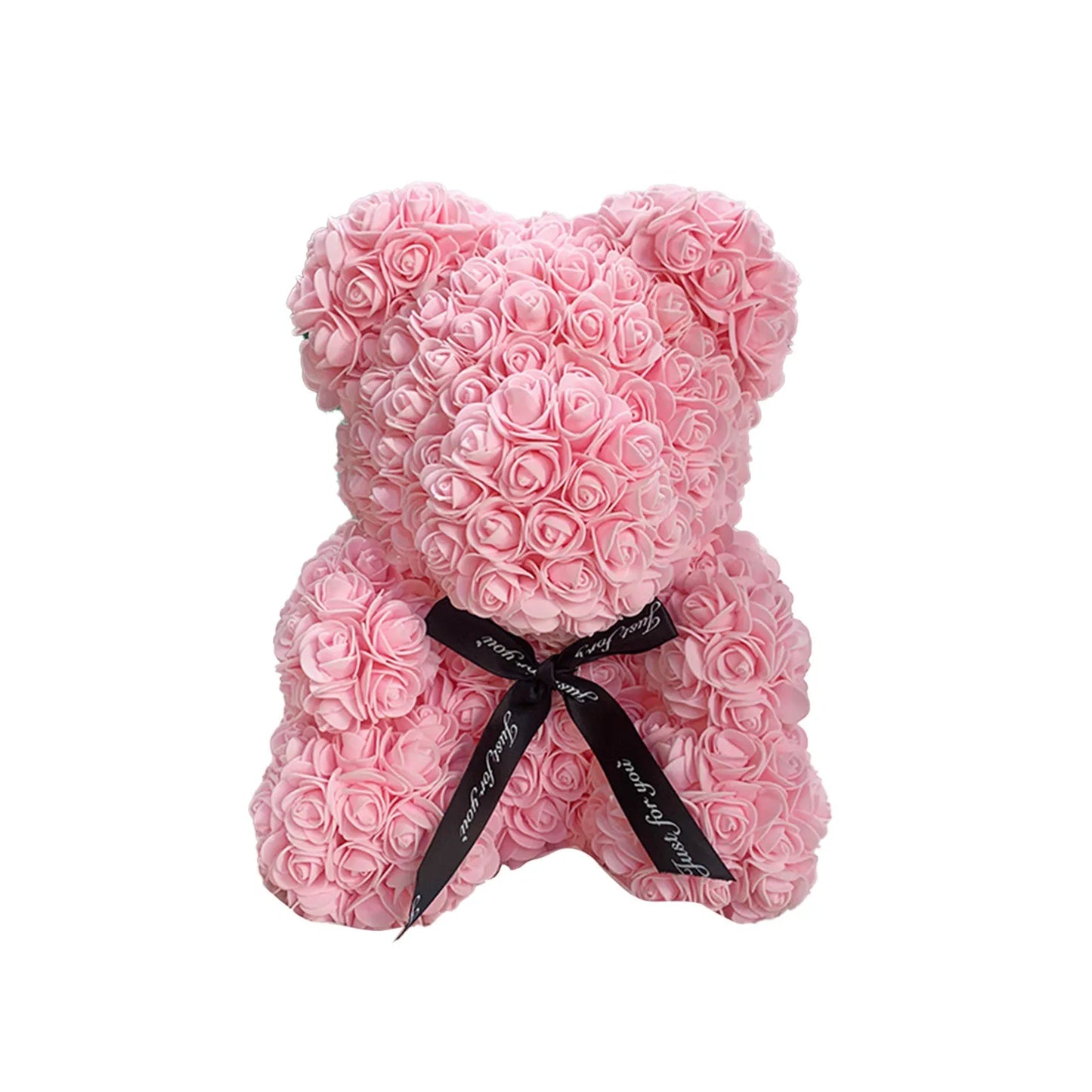 Handmade Rose Teddy Bear 25cm flower The Perfect Symbol of Love