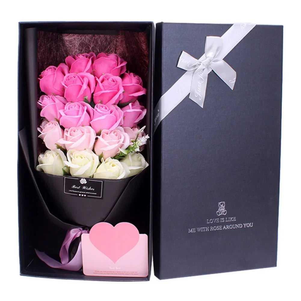 18 Eternal Soap Roses in a Luxurious Gift Box – A Heartfelt Gesture of Love