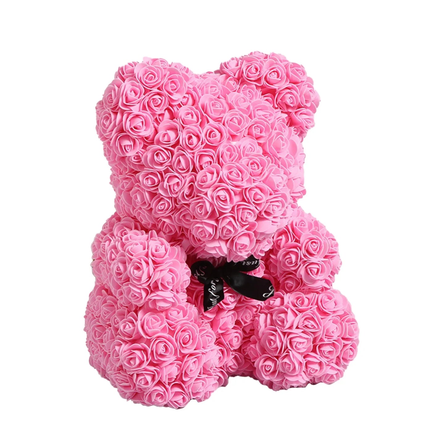 Handmade Rose Teddy Bear 25cm flower The Perfect Symbol of Love