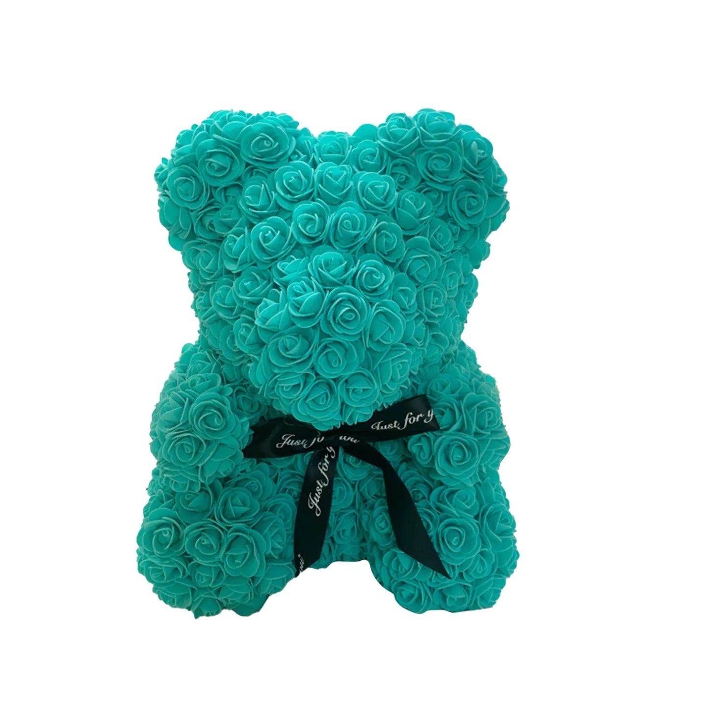 Handmade Rose Teddy Bear 25cm flower The Perfect Symbol of Love